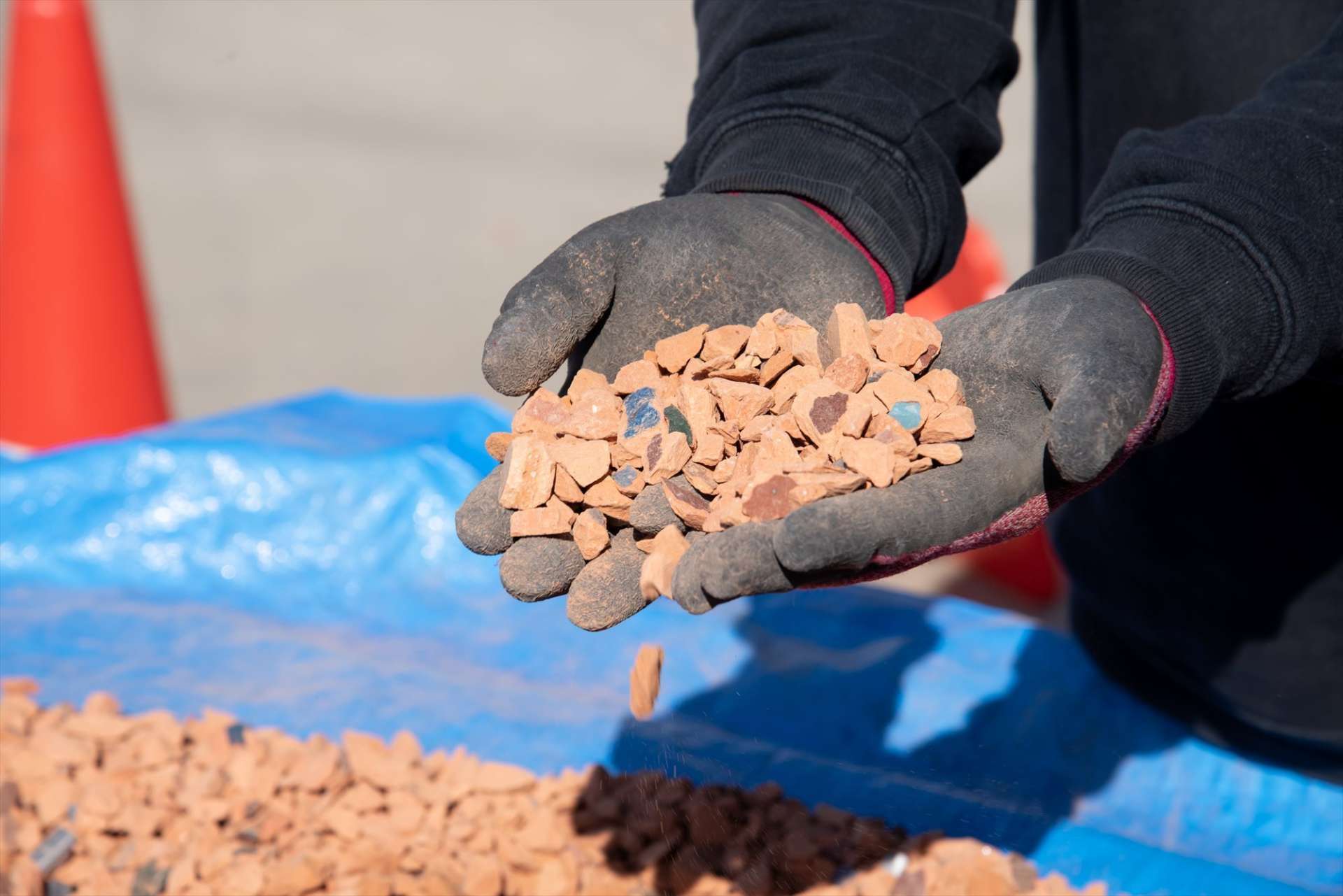 環境に優しい瓦チップ【豊岡・姫路・明石・神戸・全国対応】